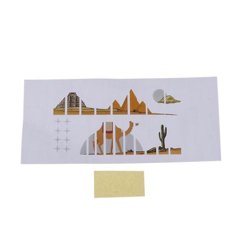 Ukulele Fretboard Note Decals Fingerboard Label Sticker -Desert Camel