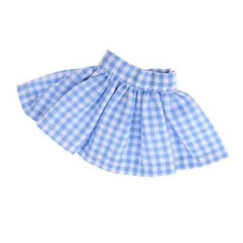 3xfashion Tutu Jupe Plaid Robe Robe De Bal Pettiskirt Pour Blythe Poupée Bleu