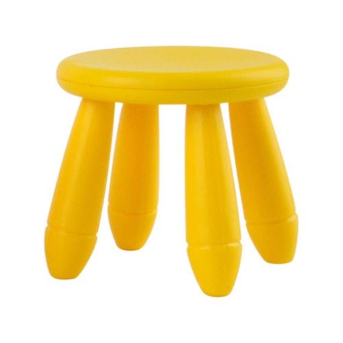 Simulation Maison De Poupée Miniature Tabouret Chaise Maison De Poupée Décor Jaune
