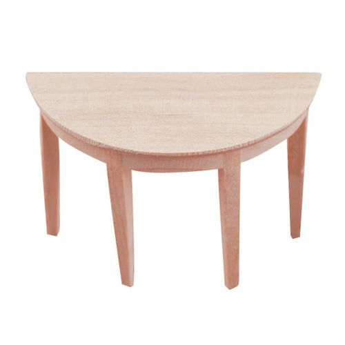 1/12 Échelle Demi-Cercle Table Maison De Poupée Miniatures Meubles Modèle Décoration