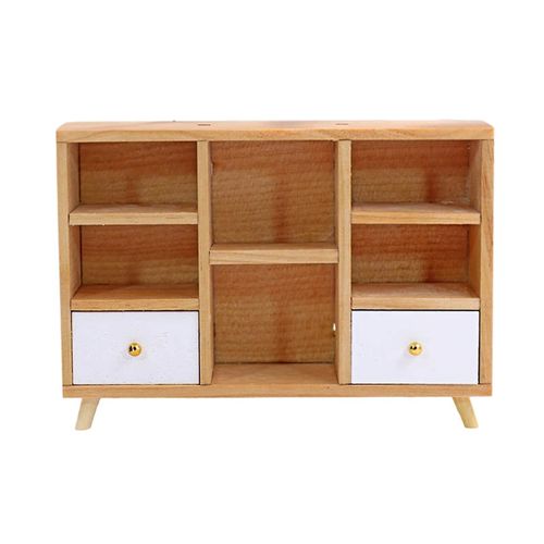 1/12 Maison De Poupée Artisanat En Bois Cube En Treillis Cabinet Meubles Set Décoration