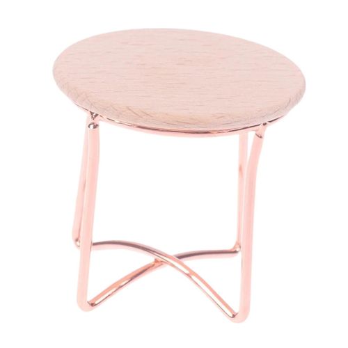 1:12 Maison De Poupée Bout Table Miniature En Métal Centre Table Vie Scène Layout