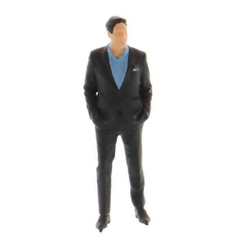 3x1/64 Miniature Hommes Figure Scène Personnage Street Figure Modèle Costume Noir