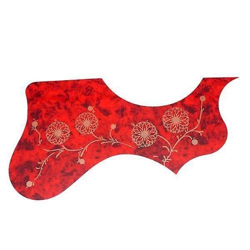 2x41 « Guitare Acoustique Pickguard Décoratif Anti-Rayures Folk Guitare Main Droite Rouge