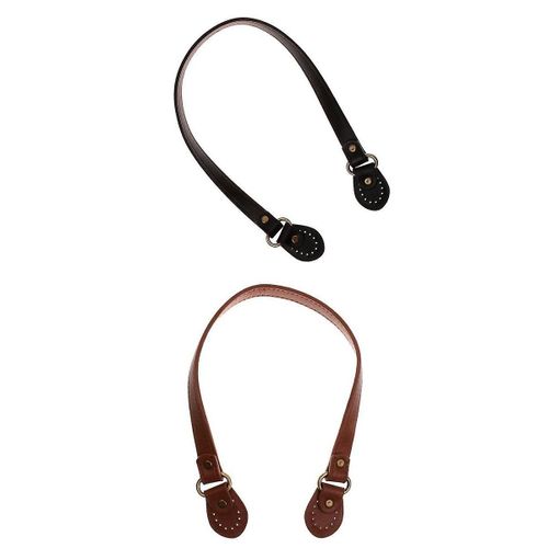 Replacement PU Leather Handle DIY Strap Strip Purse Bag Band Brown Coffee