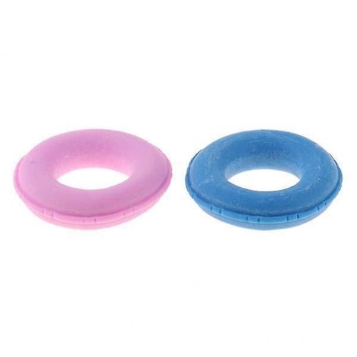 2x2pcs 1/12 Maison De Poupée Résine Miniature Anneaux De Natation Tours De Natation Ceinture De Sauvetage Accs