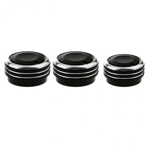 3x3 Pieces Air conditioner Knob Control Switch for Vela Vitz Vios black