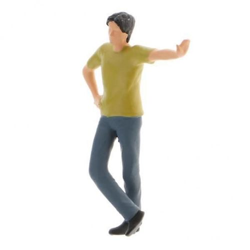 2x1/64 Miniature Hommes Figure Scène Personnage Street Figure Modèle Chemise Verte
