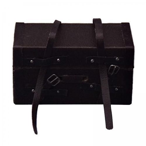 2x1: 12 Échelle Cuir Valise en bois Poupées Maison Miniature Voyage Vacances