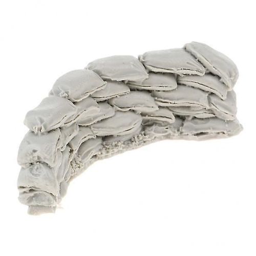 4x1/35 échelle résine modèle scène accessoires sacs de sable mur C 7.5x2.5cm