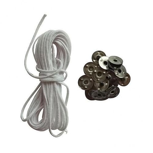 3x5m Cotton Candle Wicks Core With 20pcs Metal Sustainers For Candle Making