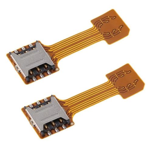 2x Mini Dual SIM Card TF Adaptateur Extension pour Samsung Android Nano SIM