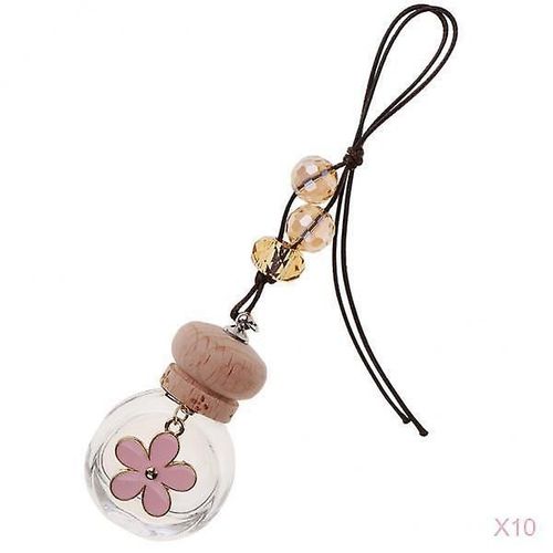 10x Voiture Accueil Parfum Flacon Suspendu Air Assainisseur Diffuseur Flacon de Parfum