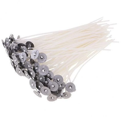 3xwholesale Cotton Candle Wicks With Sustainers For Candle Making 100pcs 8cm