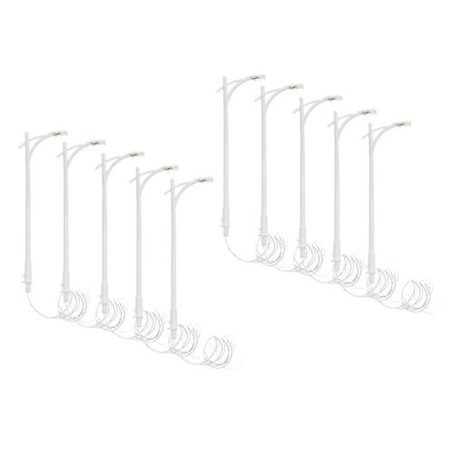 10 Model Trains Courtyard Light Wired Led Street Lamps Lamppost Layout Style 2