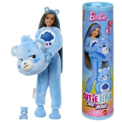 Poupée Barbie Cutie Reveal Bisounours Touronchon Bleu - 3ans +- Jcn96