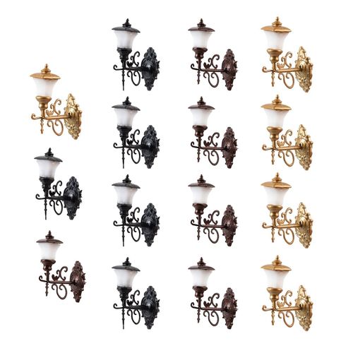 15x Model Railway Train Lamp Post Street Wall Lights Ho Scale Leds New