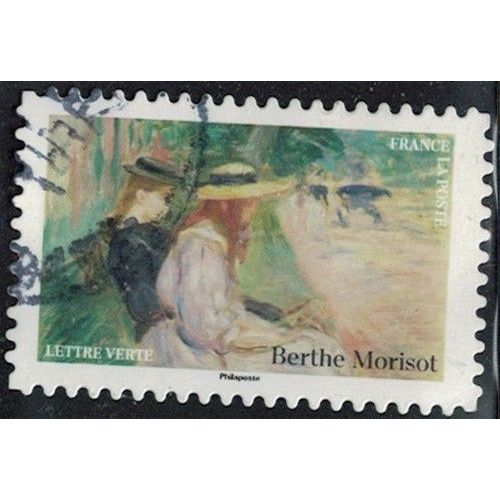 France 2024 Oblitéré Used Impressionnisme Musée D'orsay Berthe Morisot Sur Un Banc Au Bois De Boulogne Y&t Fr 2406 Su