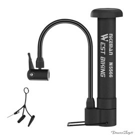 Pompe À Vélo Manuelle 80 Psi - Gonfleur De Vtt Et Ballons Pratique Et Efficace