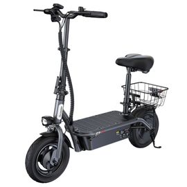 Iscooter F3 Trottinette Électrique Avec Siège Et Panier Arrière, Moteur 1000 W, Batterie 48 V 13 Ah, Pneu Pneumatique 10 Pouces, Vitesse Maximale 45 Km/H, Autonomie 60 Km