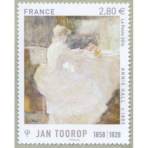 France 2016, Très Beau Timbre Neuf** Luxe Yvert 5033, Tableau De Jan Theodoor Toorop, Peintre Néerlandais, "Annie Hall".