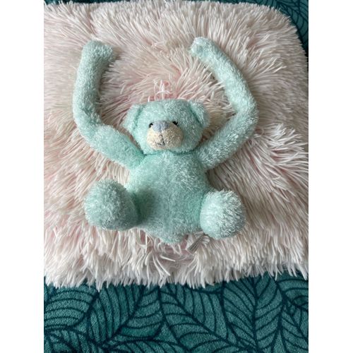 Doudou Peluche Ours Bleu Clair Cmp