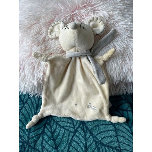 Doudou Peluche Souris Grelot Tiamo