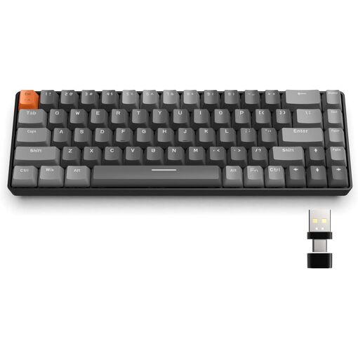 Clavier Mécanique Sans Fil Bluetooth 68 Touches - Touches Interchangeables à Chaud - Compact, Multicouleur - Neuf, Garantie 1 Mois