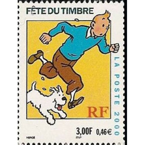Timbre France Neuf 2000 - Fête Du Timbre Tintin Et Milou 3.00 - Yt 3303
