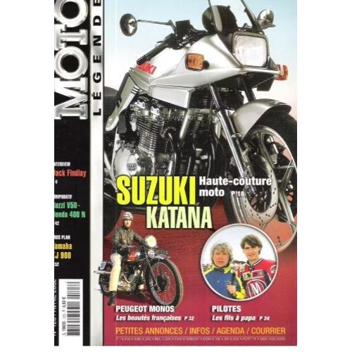 Moto Legende 123 De 2002 Findlay,Suzuki 1100 Katana,Peugeot 515,Guzzi V50 3,Honda Cb400n,Honda 250 Tlr,Nsu 125 Zdb