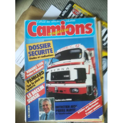 Camions Magazine 7 De 1983 Mayet,24h Mans,Renault S150,Mercedes 210c,4053 As,Saurer