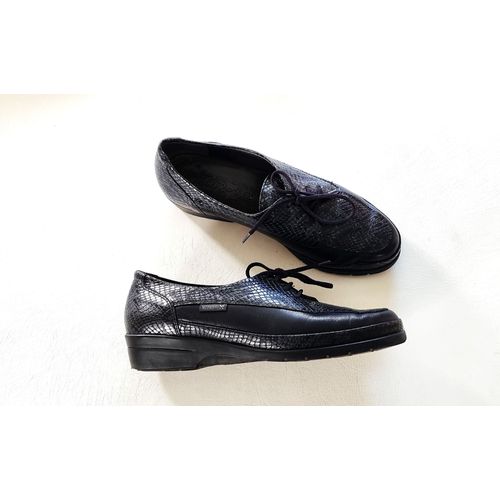 Derbies Mephisto Pointure 39 Cuir Noir Tbe