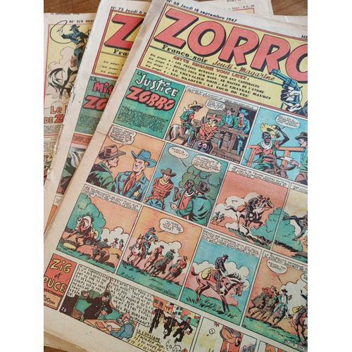 Zorro (10 Numeros) N°68,70,72,75,119,120,121,122,123,124