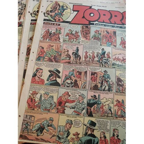 Zorro (10 Numéros)N°125,127,128,129,130,131,132,133,134,135