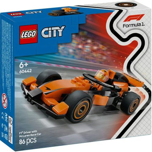 LEGO City - Voiture de course McLaren avec pilote de F1 - 60442