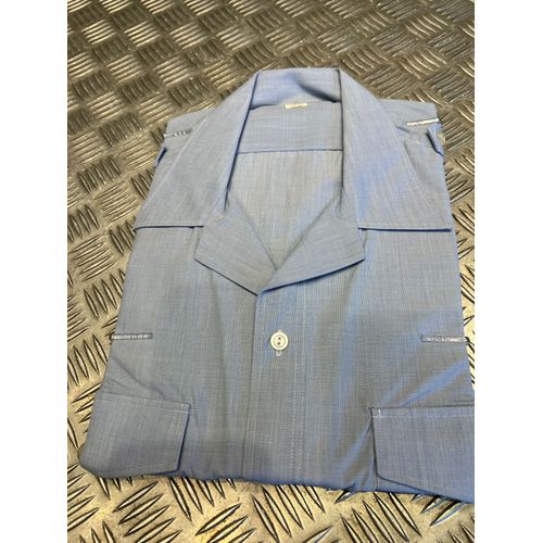 Chemise Chemisette Homme Bleu Clair Neuf Type Militaire Taille 41/42 Neuf