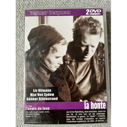 Vendre En Ligne : La Honte + L'heure Du Loup Liv Ullmann, Max Von Sydow, Gertrud Fridh, Erland Josephson, Birgitta Valberg, Ingrid Thulin, Ingmar Bergman Dvd Ean-3530941029282