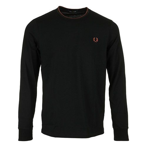 Fred Perry Long Sleeved Twin Tipped Tee Shirt