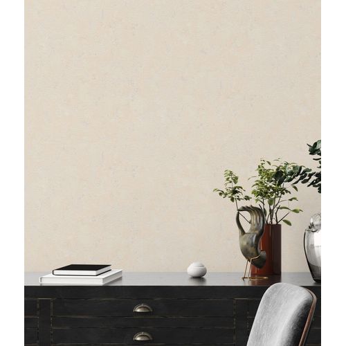 Papier peint aspect crépi Profhome 393874-GU papier peint intissé texturé avec une texture tangible brillant crème beige 5,33 m2