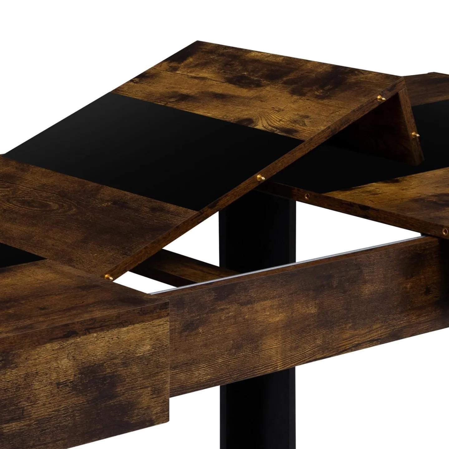 Table  Manger Extensible Rectangle Phoenix 6-10 Personnes Bois Effet Vieil... - 6