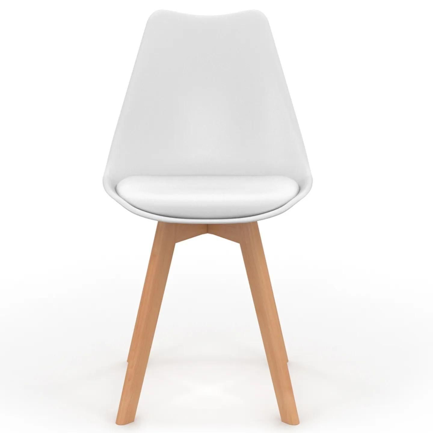 Lot De 6 Chaises Sara Mix Color Pastel Jaune, Blanc, Gris Clair X2, Vert Me... - 3