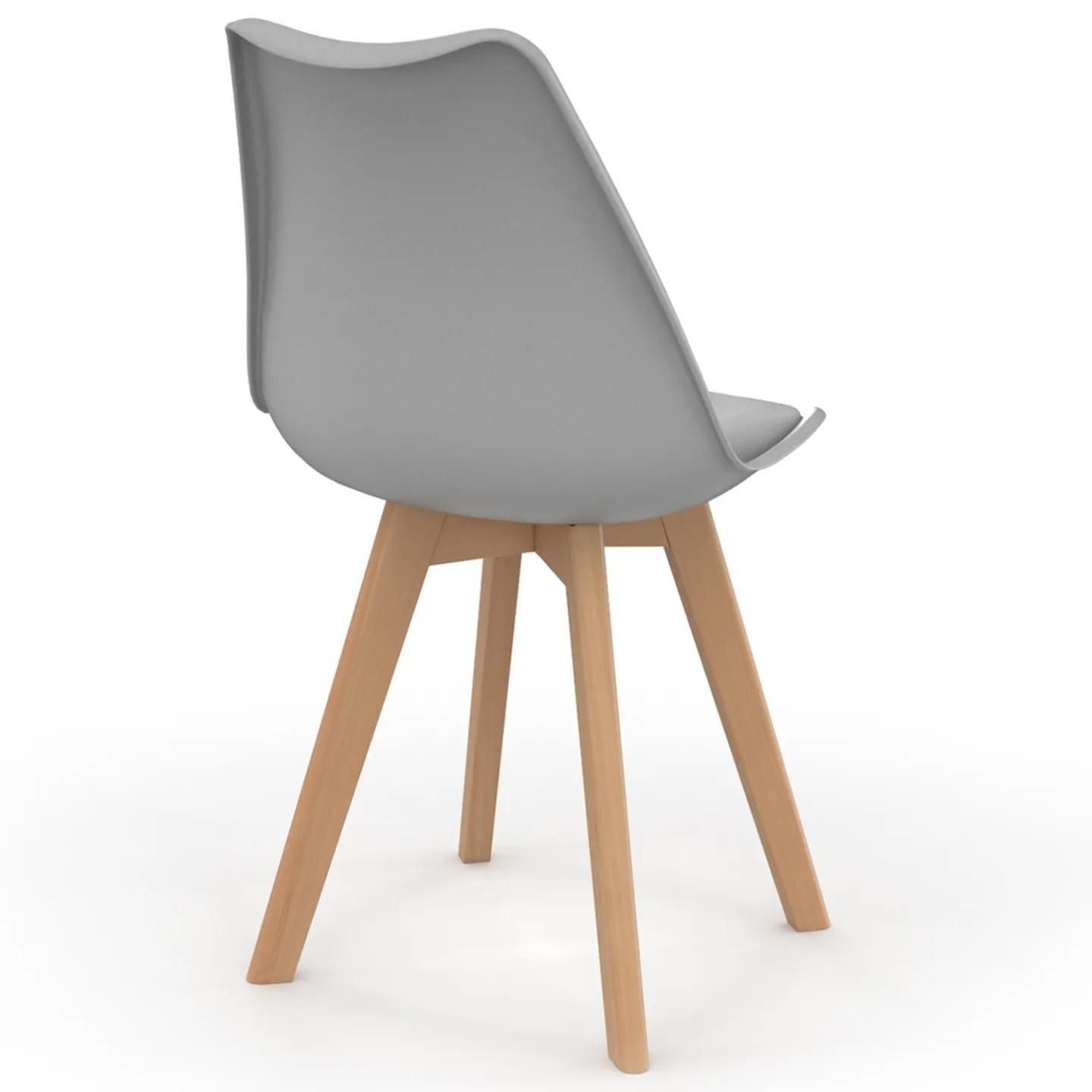 Lot De 6 Chaises Sara Mix Color Pastel Jaune, Blanc, Gris Clair X2, Vert Me... - 4