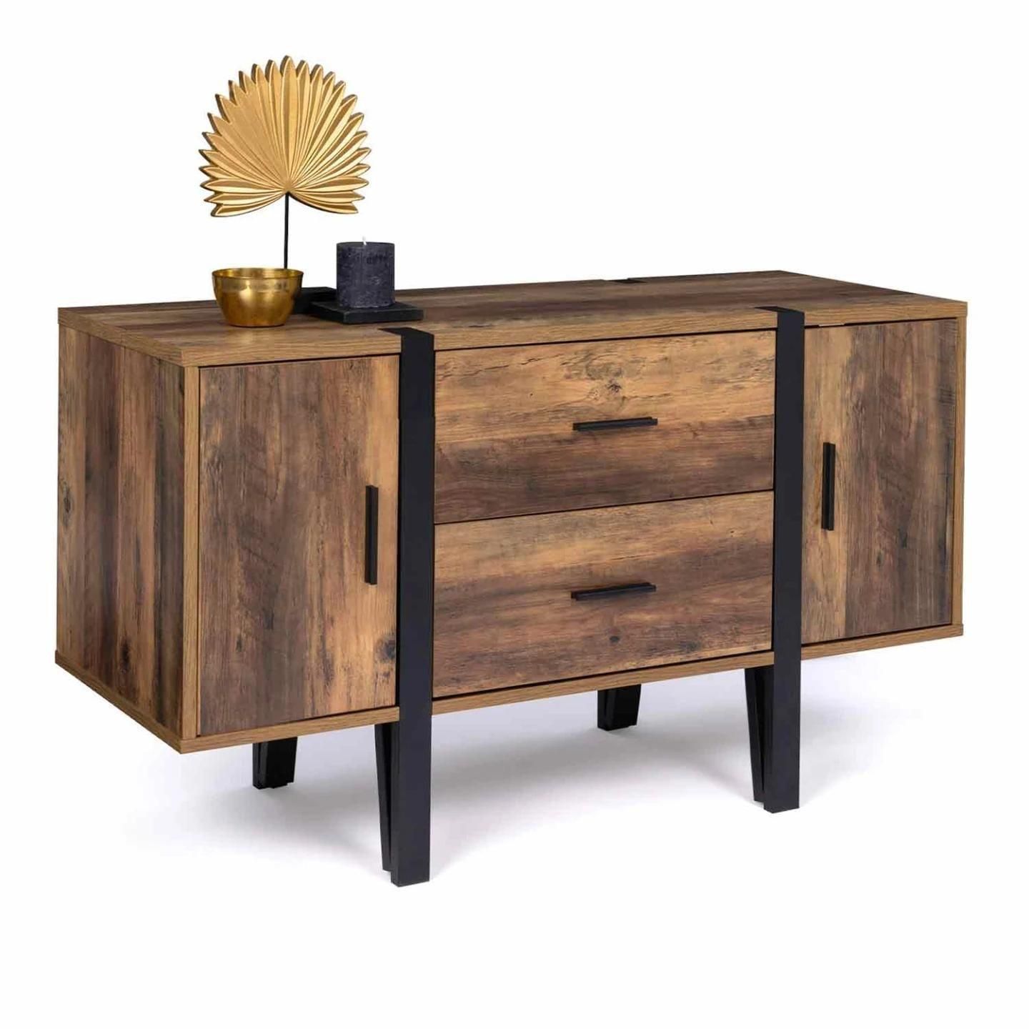Buffet Bas 105 Cm Austria Bois Pied Épingle - 2