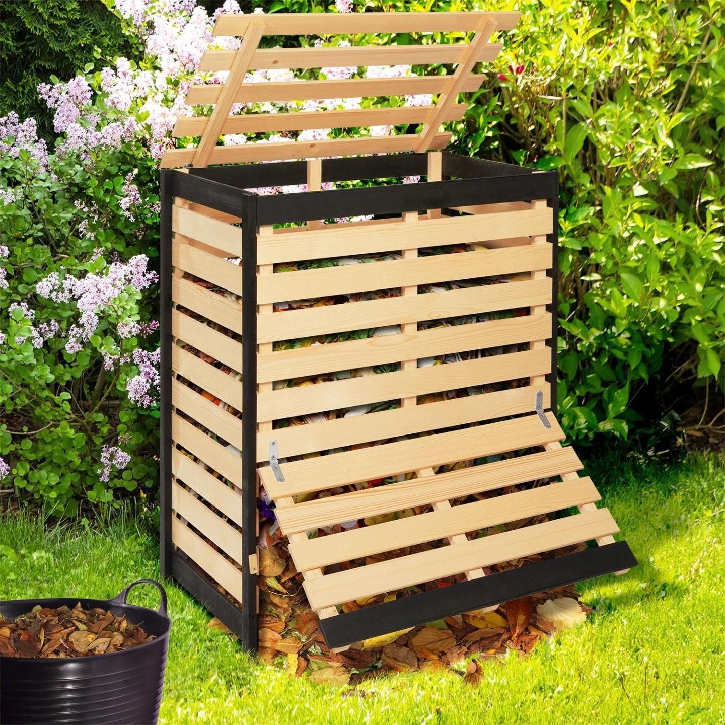 Bac De Compostage En Bois 360l
