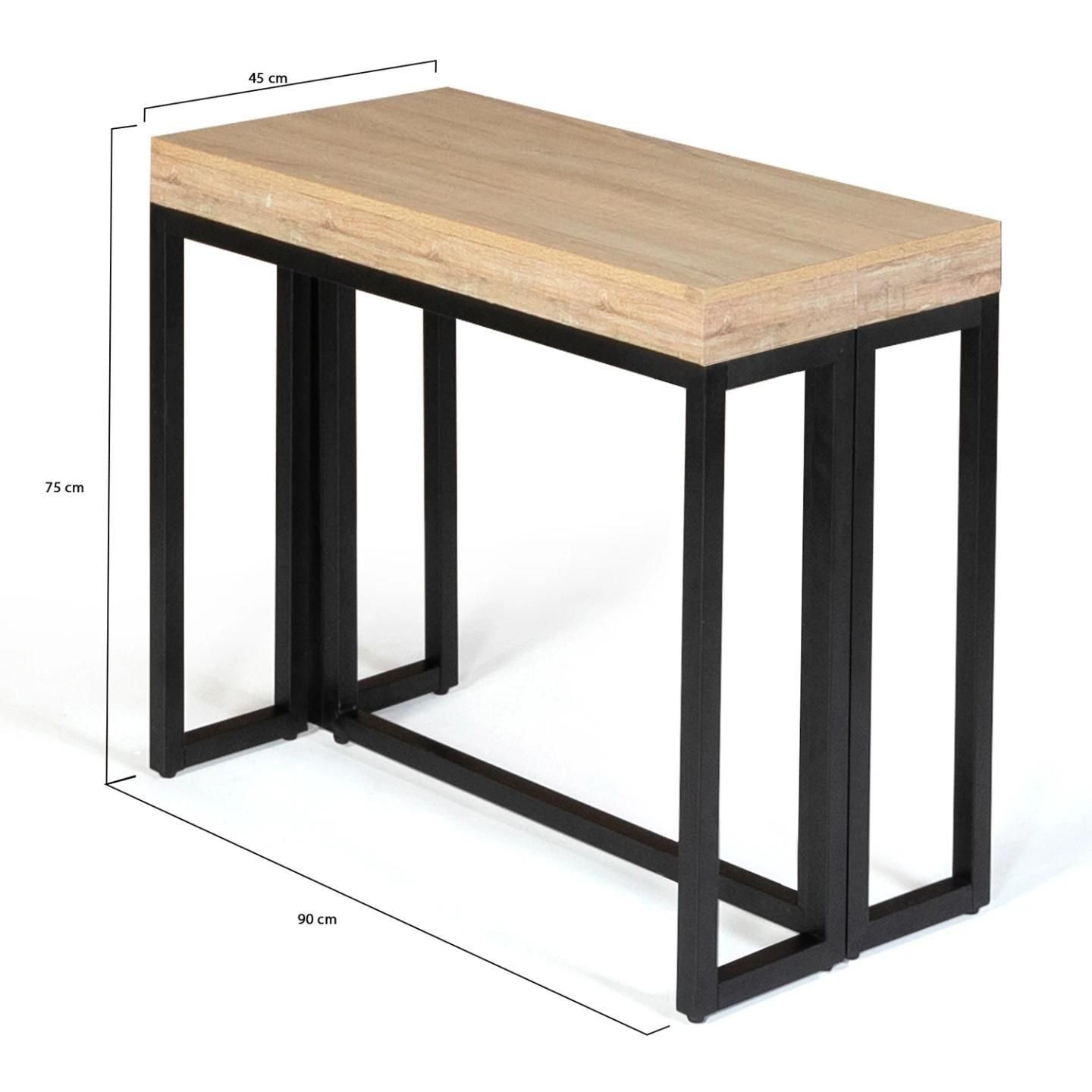 Table Console Extensible Toronto 14 Personnes 300 Cm Design Industriel - 5
