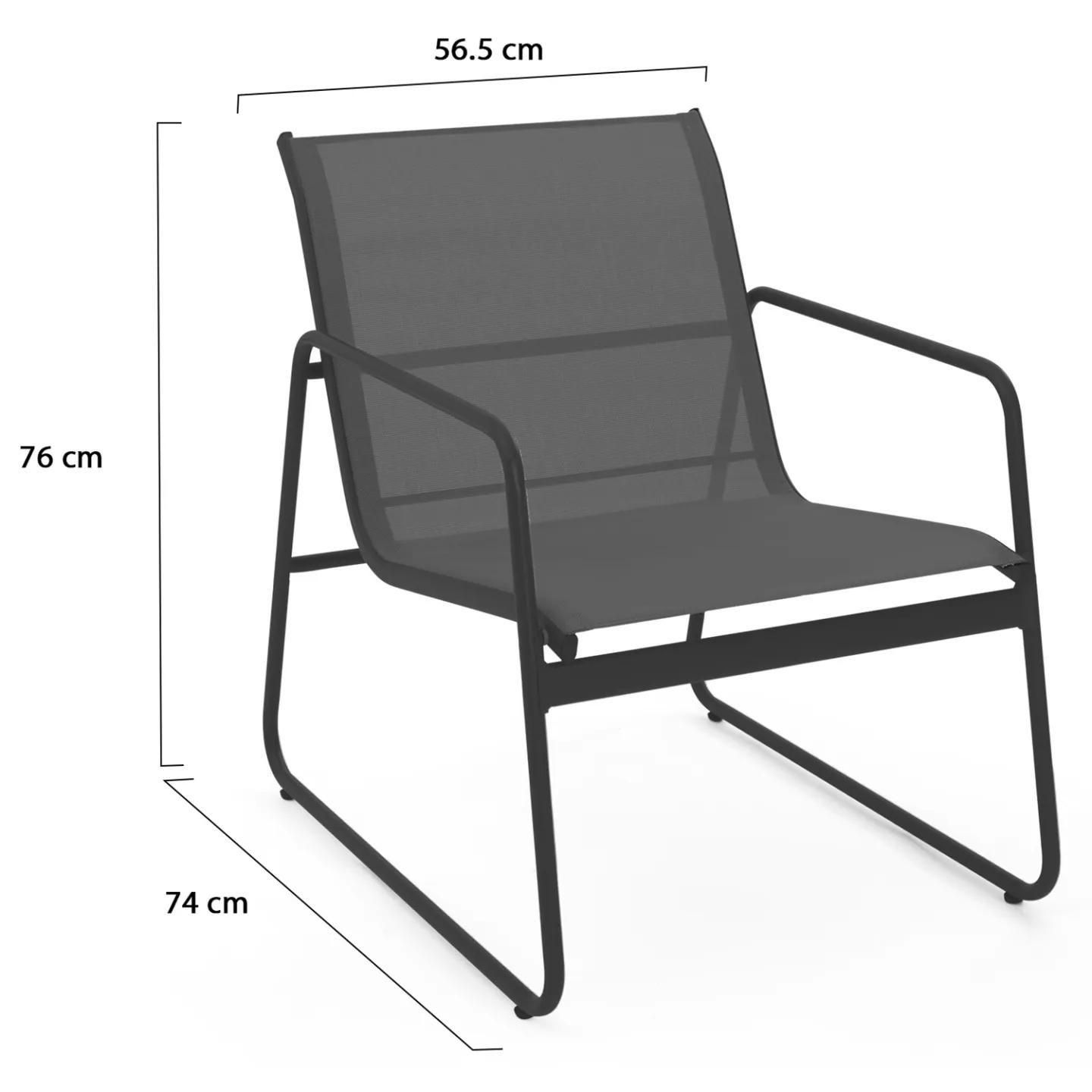 Salon De Jardin Bas Malaga 6 Places Avec Canap?S, Fauteuils Et Table Gris A... - 5