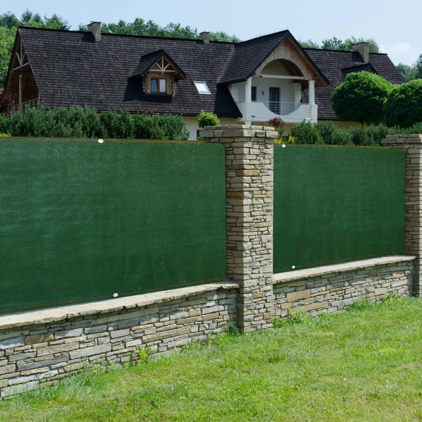Brise Vue Renforc 1 X 10 M Vert 90 Gr/M2 Classique - 3