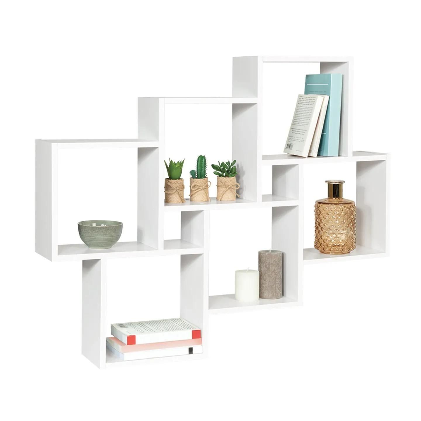 Etag�re Murale Double Position Lucas Blanche - 2