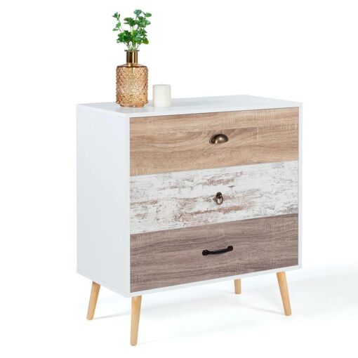Commode 3 Tiroirs Bahia Scandinave - 2