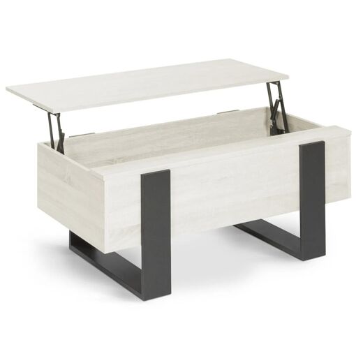 Table Basse Plateau Relevable Phoenix Bois Gris - 2